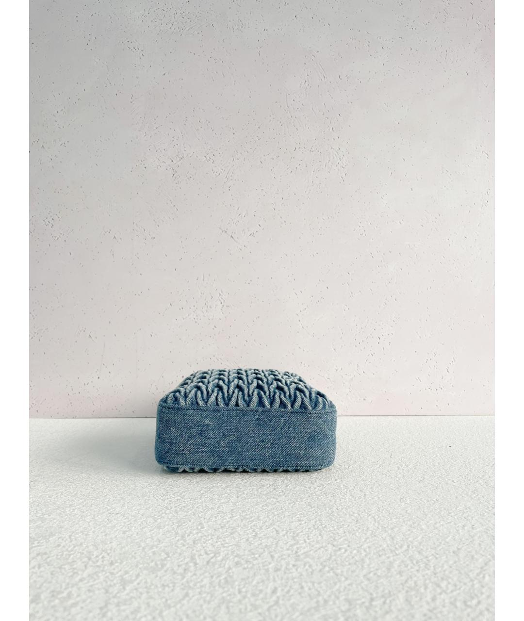 MIU MIU Голубая деним сумка через плечо, фото 3