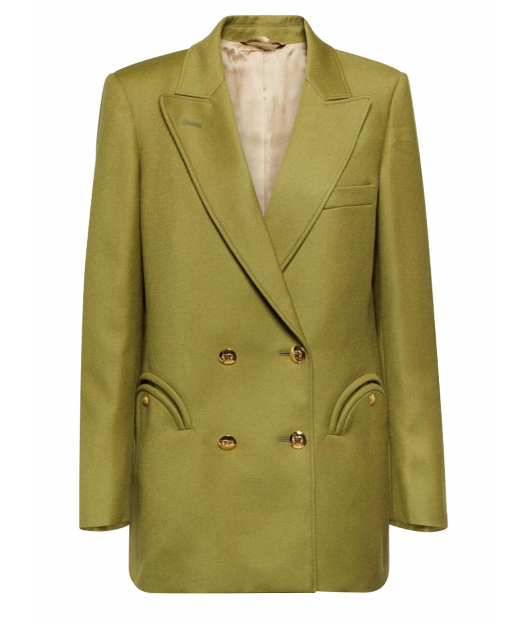 BLAZE MILANO Зеленый шерстяной жакет/пиджак, фото 1