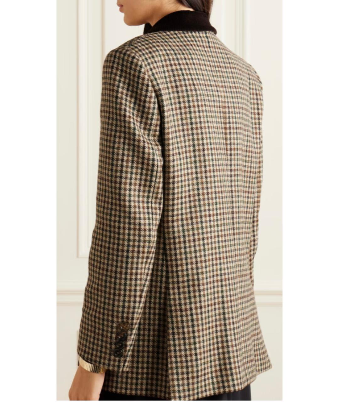 BLAZE MILANO Коричневый шерстяной жакет/пиджак, фото 4