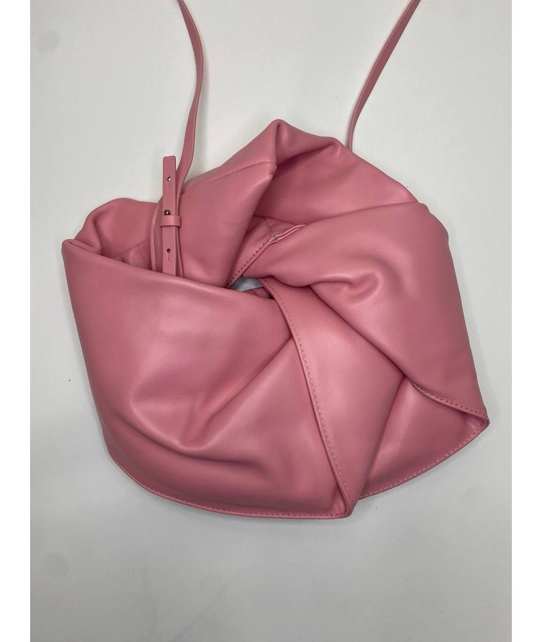 Y/PROJECT Розовая кожаная сумка через плечо, фото 2