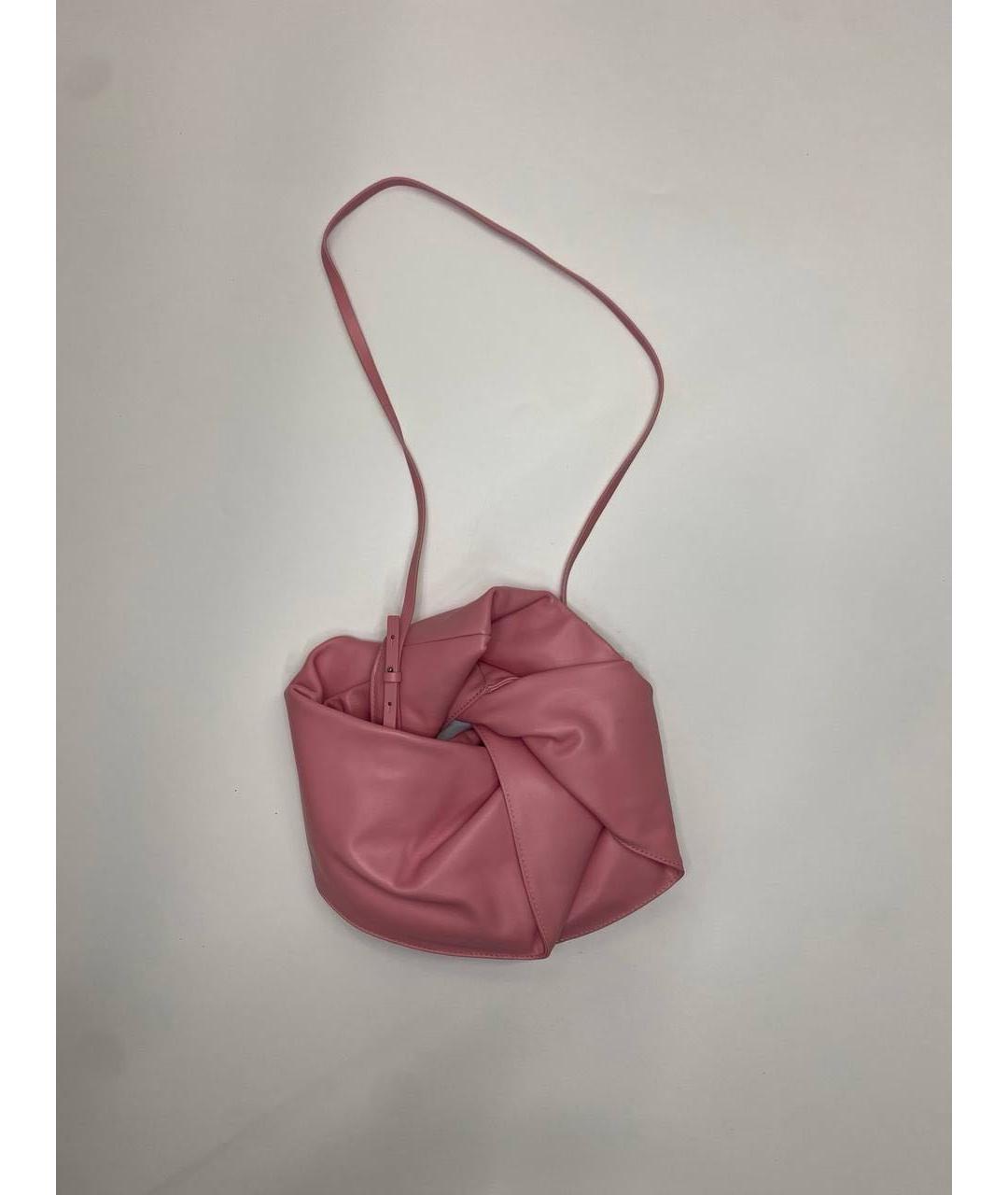 Y/PROJECT Розовая кожаная сумка через плечо, фото 6