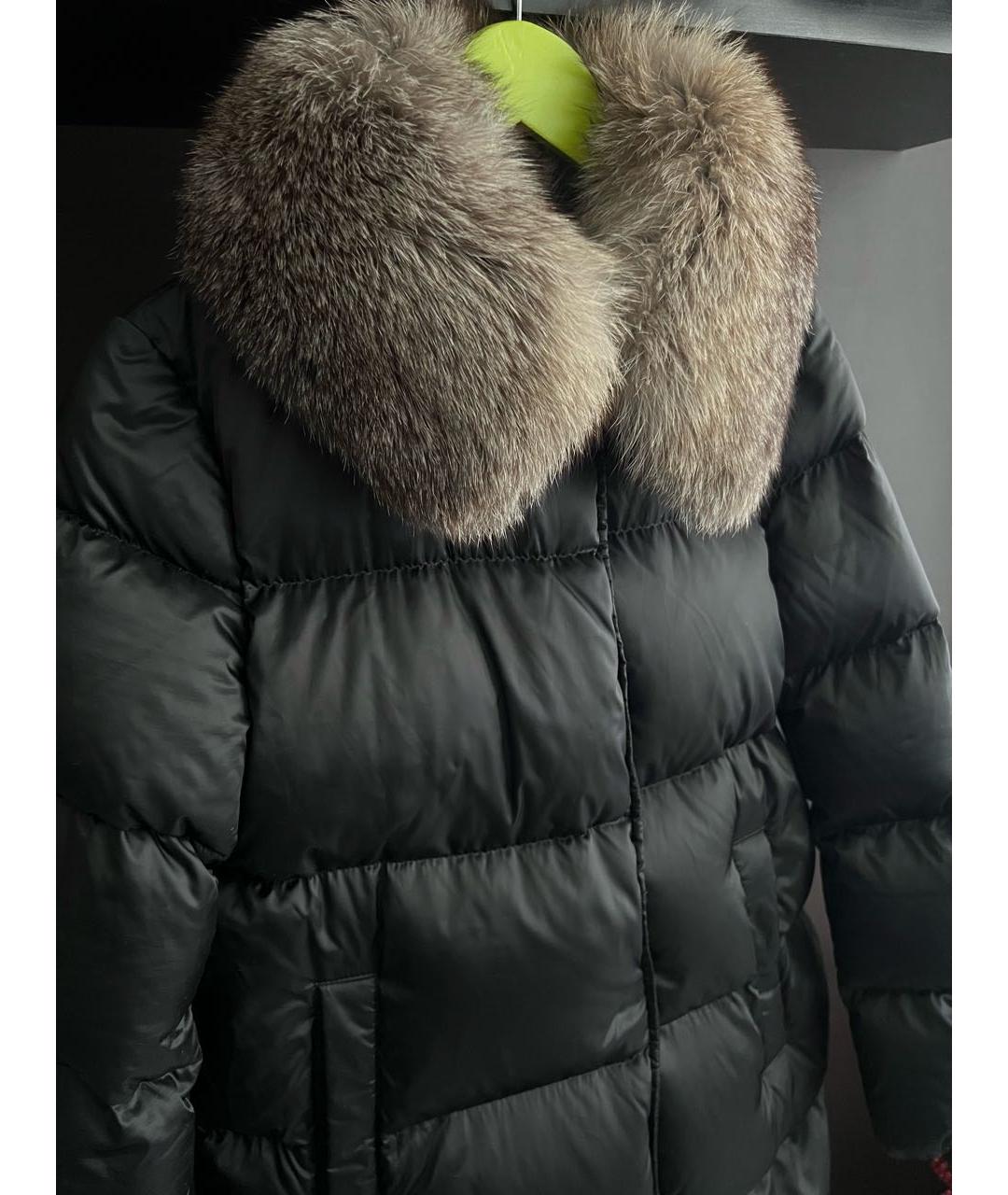 MONCLER Черный пуховик, фото 2