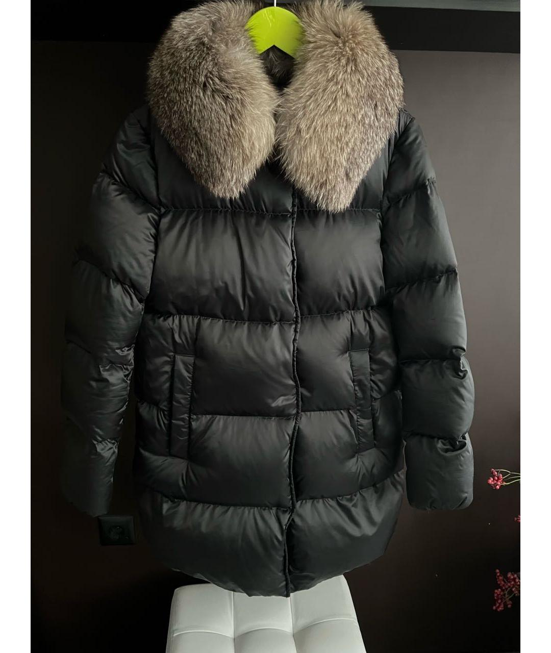 MONCLER Черный пуховик, фото 9