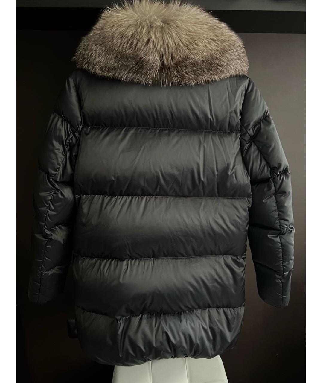 MONCLER Черный пуховик, фото 3