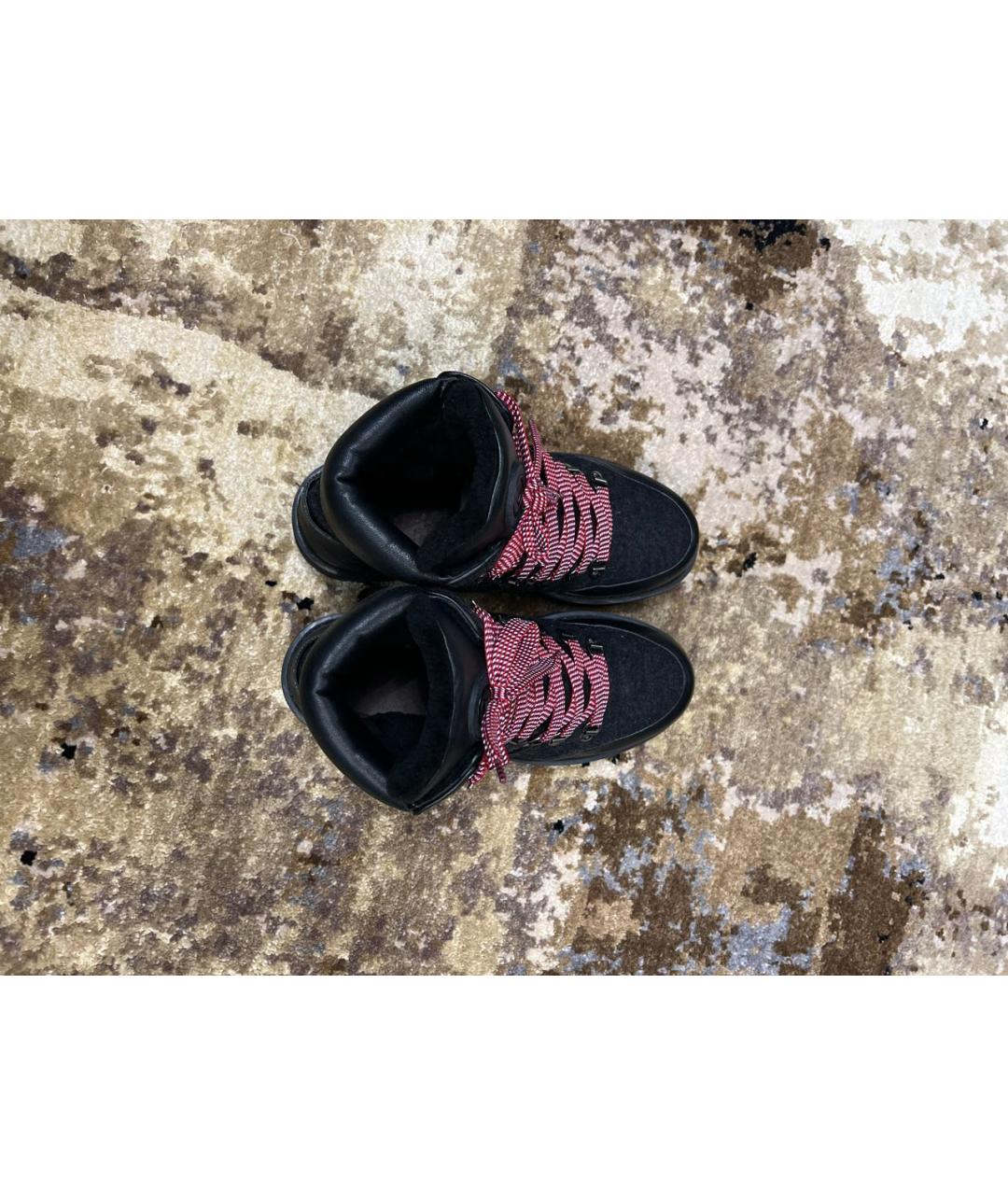 BOGNER Черные кожаные высокие ботинки, фото 3