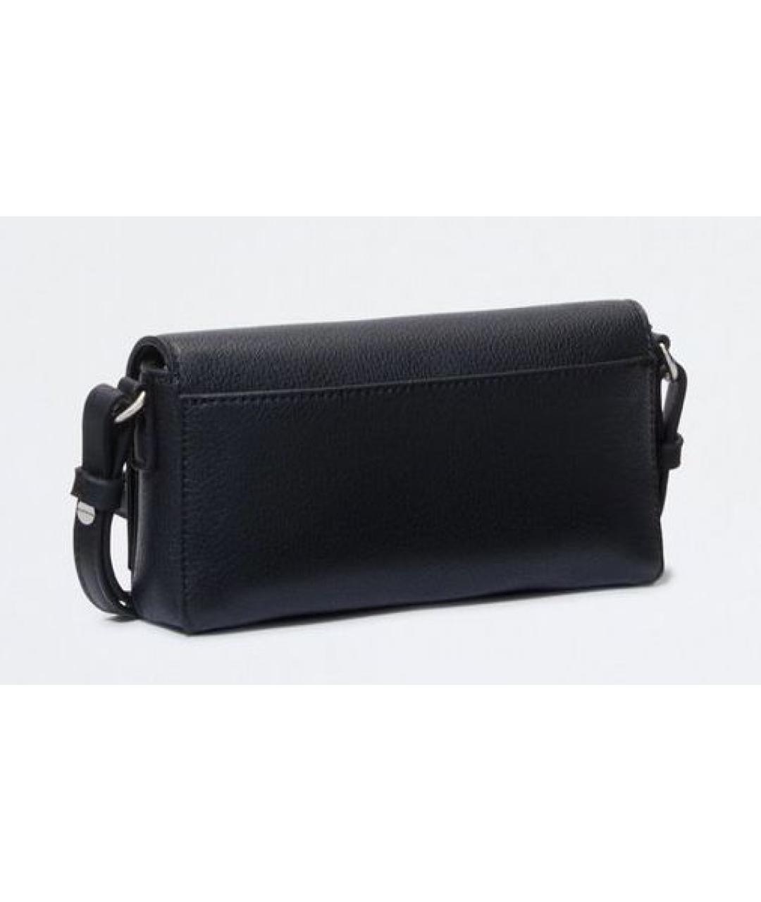 CALVIN KLEIN Черная сумка через плечо из искусственной кожи, фото 3