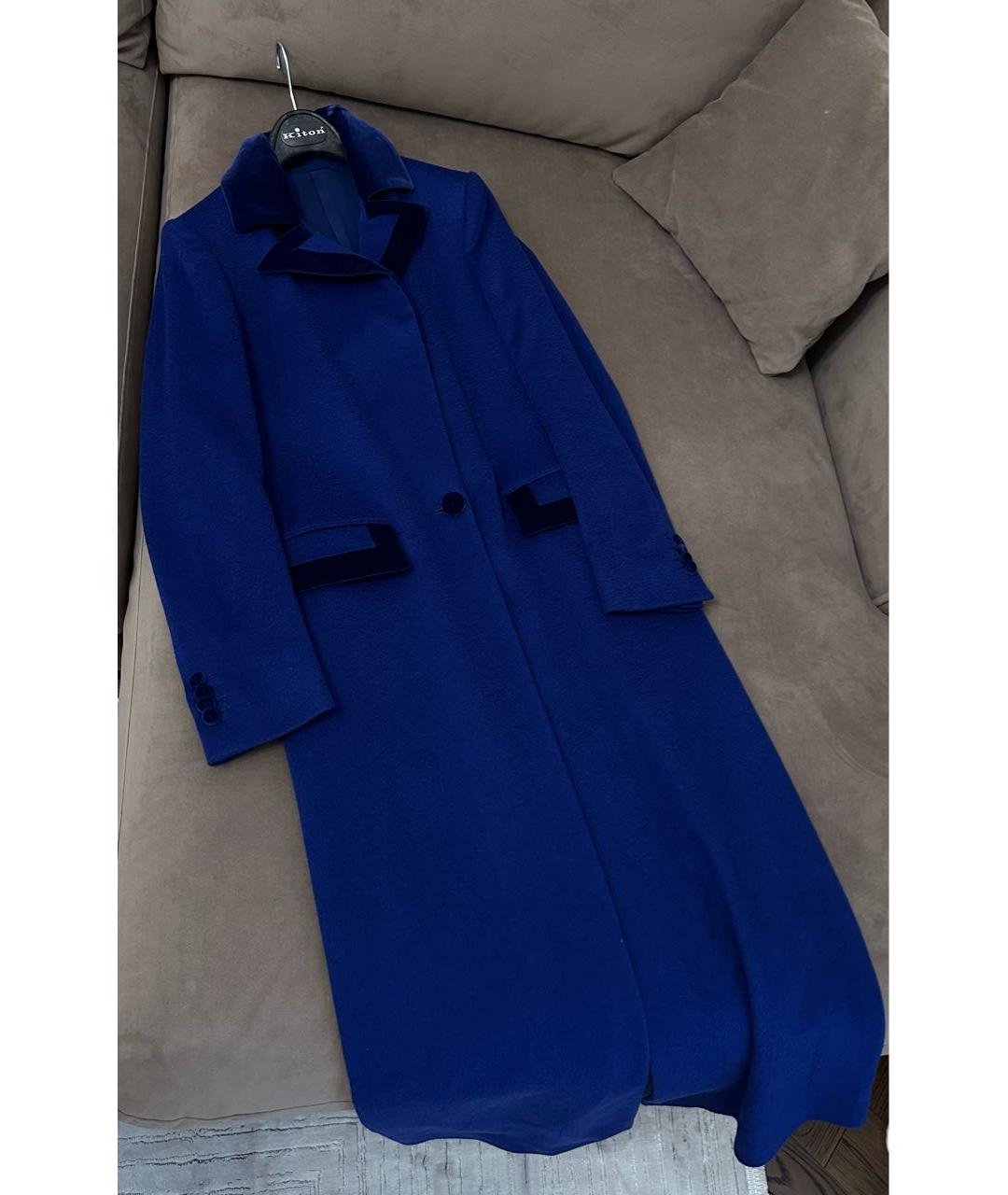 KITON Темно-синее кашемировое пальто, фото 2