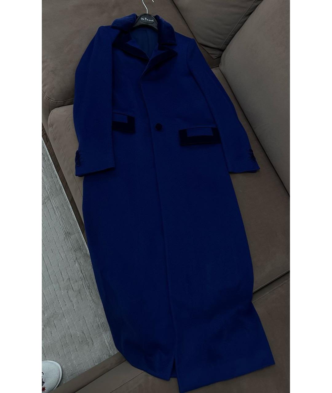 KITON Темно-синее кашемировое пальто, фото 3