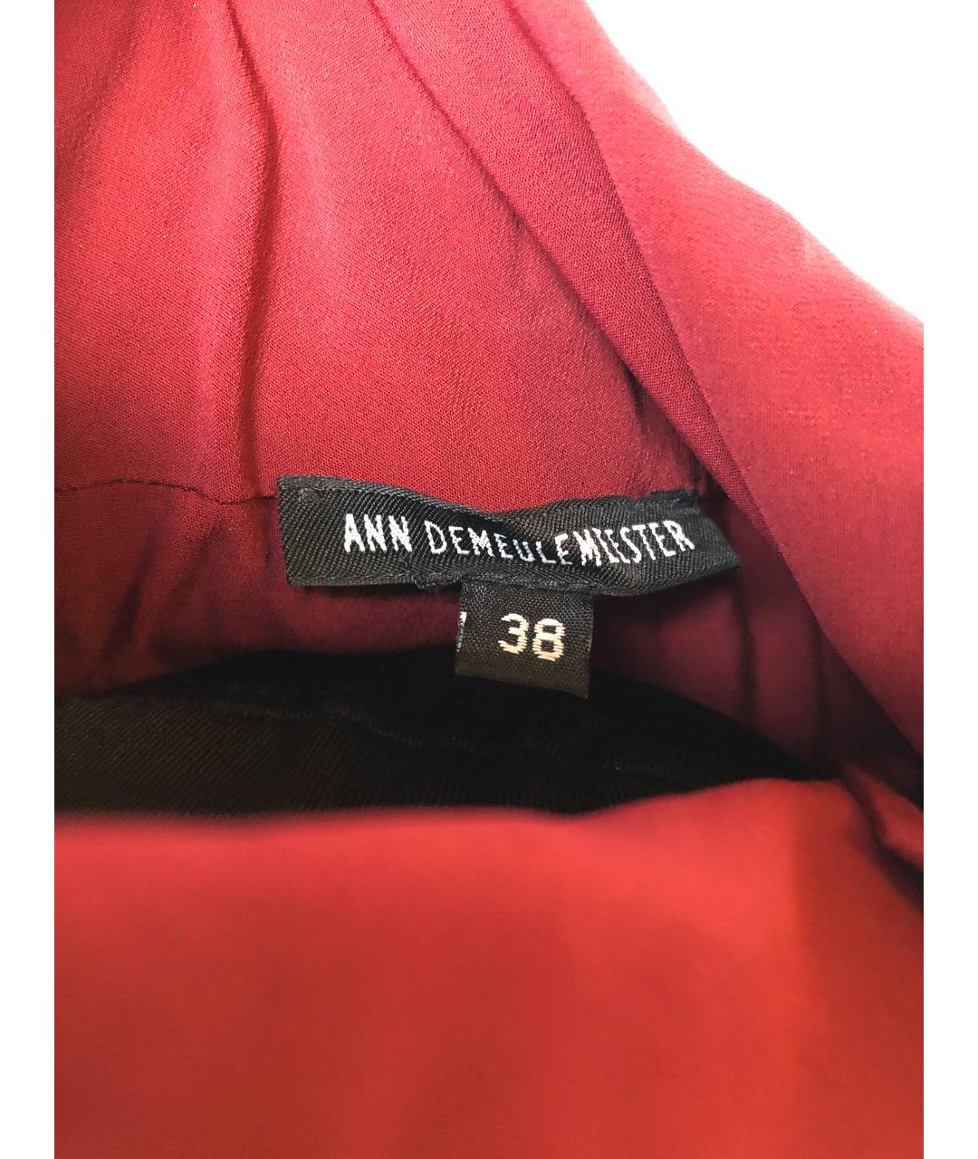 ANN DEMEULEMEESTER Красное вискозное вечернее платье, фото 4