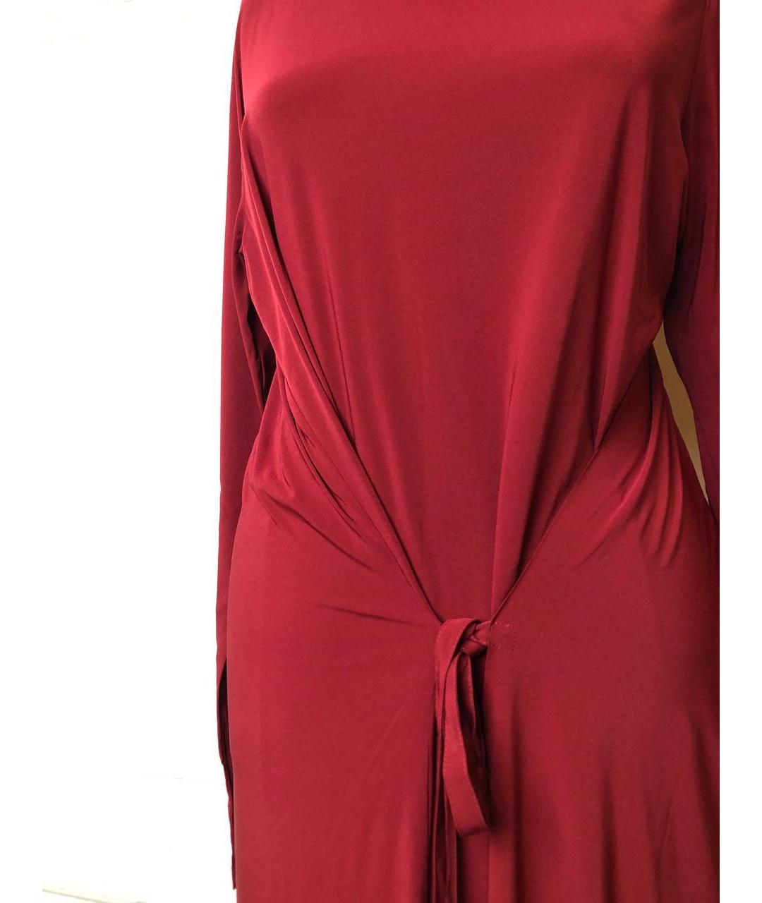 ANN DEMEULEMEESTER Красное вискозное вечернее платье, фото 2