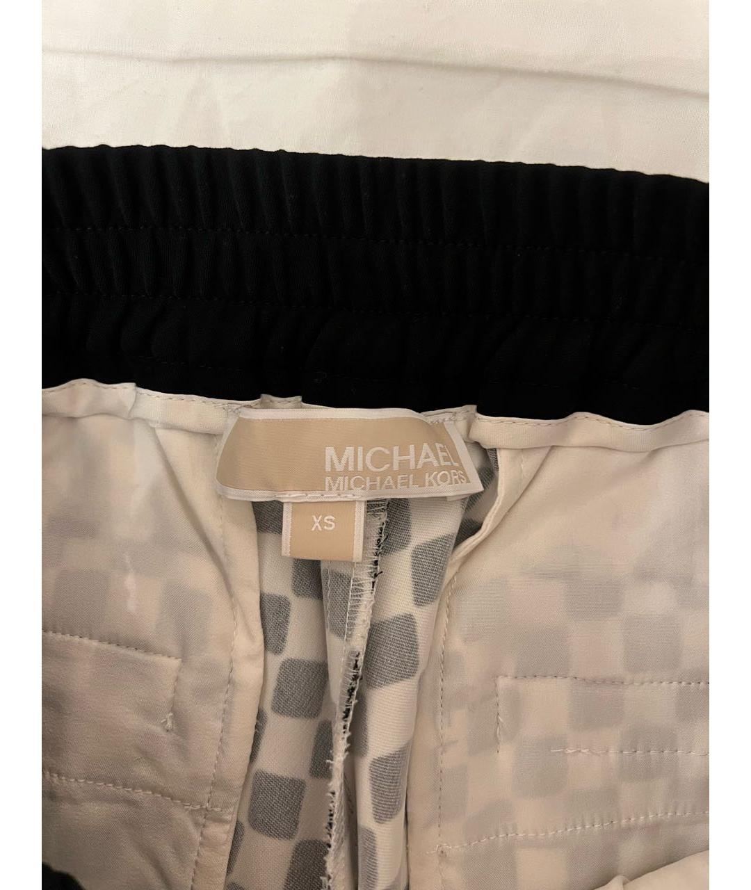 MICHAEL MICHAEL KORS Черные полиэстеровые спортивные брюки и шорты, фото 3