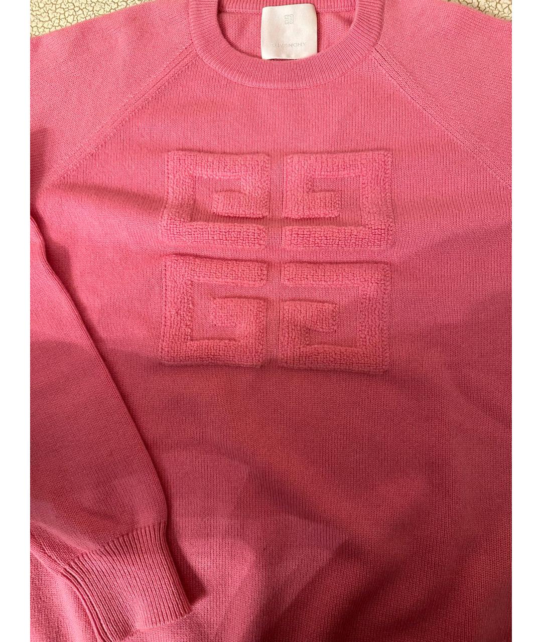 GIVENCHY Розовый кашемировый джемпер / свитер, фото 2