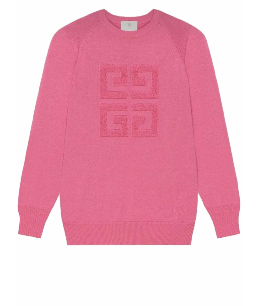 GIVENCHY Розовый кашемировый джемпер / свитер, фото 1