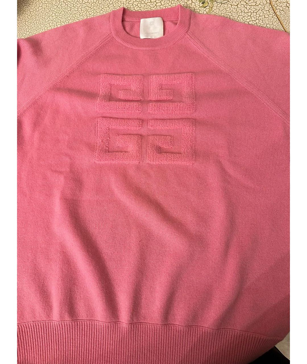 GIVENCHY Розовый кашемировый джемпер / свитер, фото 3