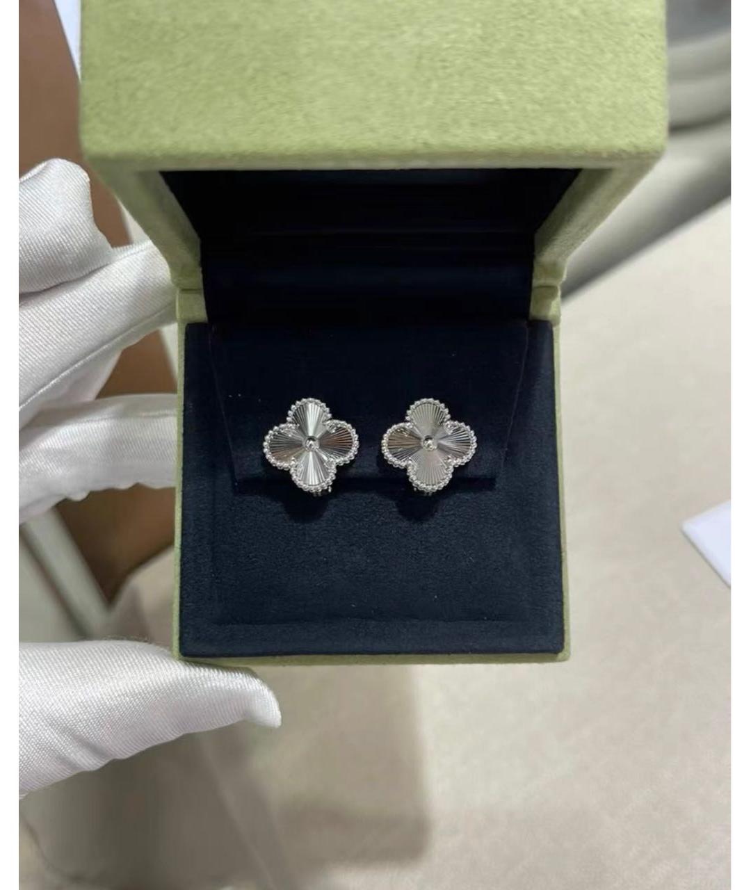 VAN CLEEF & ARPELS Серебряные серьги из белого золота, фото 2