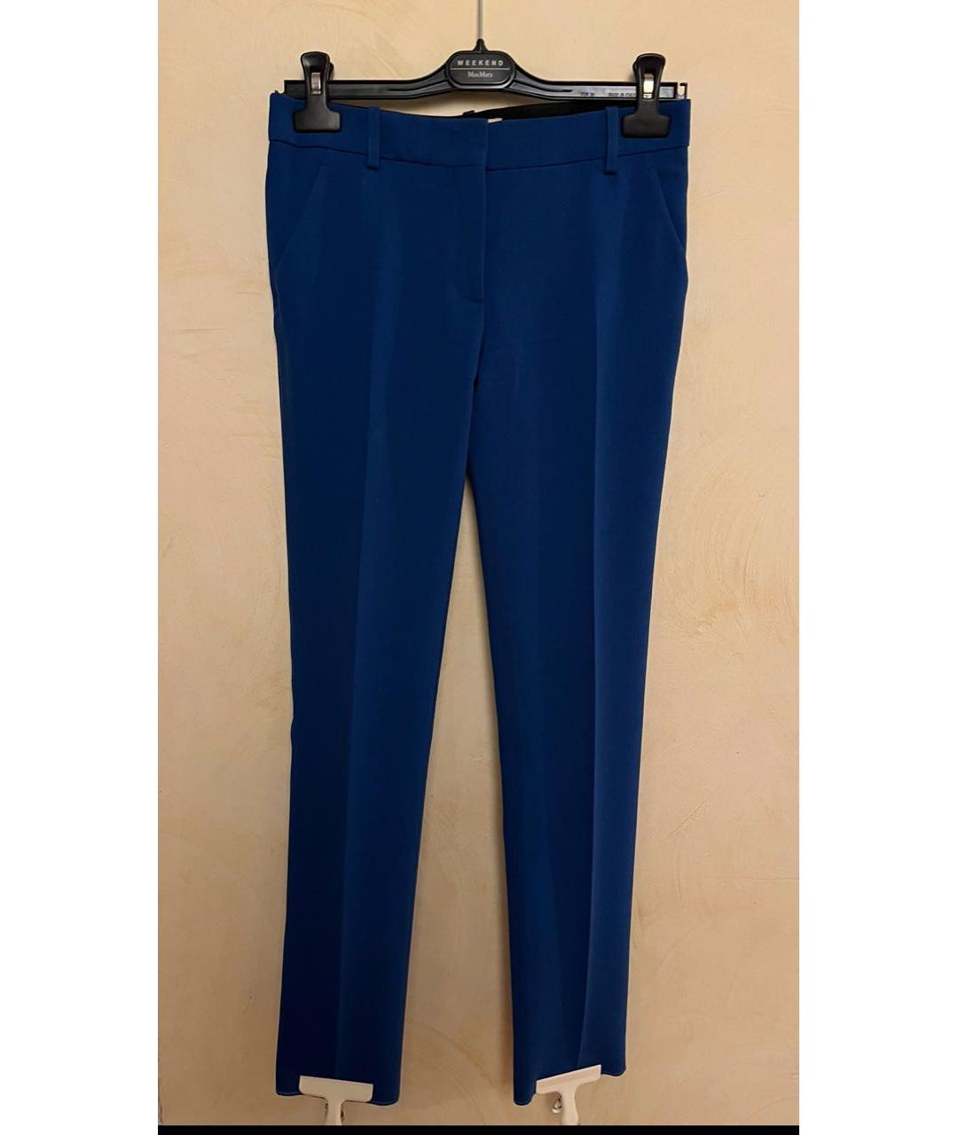 EMILIO PUCCI Синие шерстяные брюки узкие, фото 8