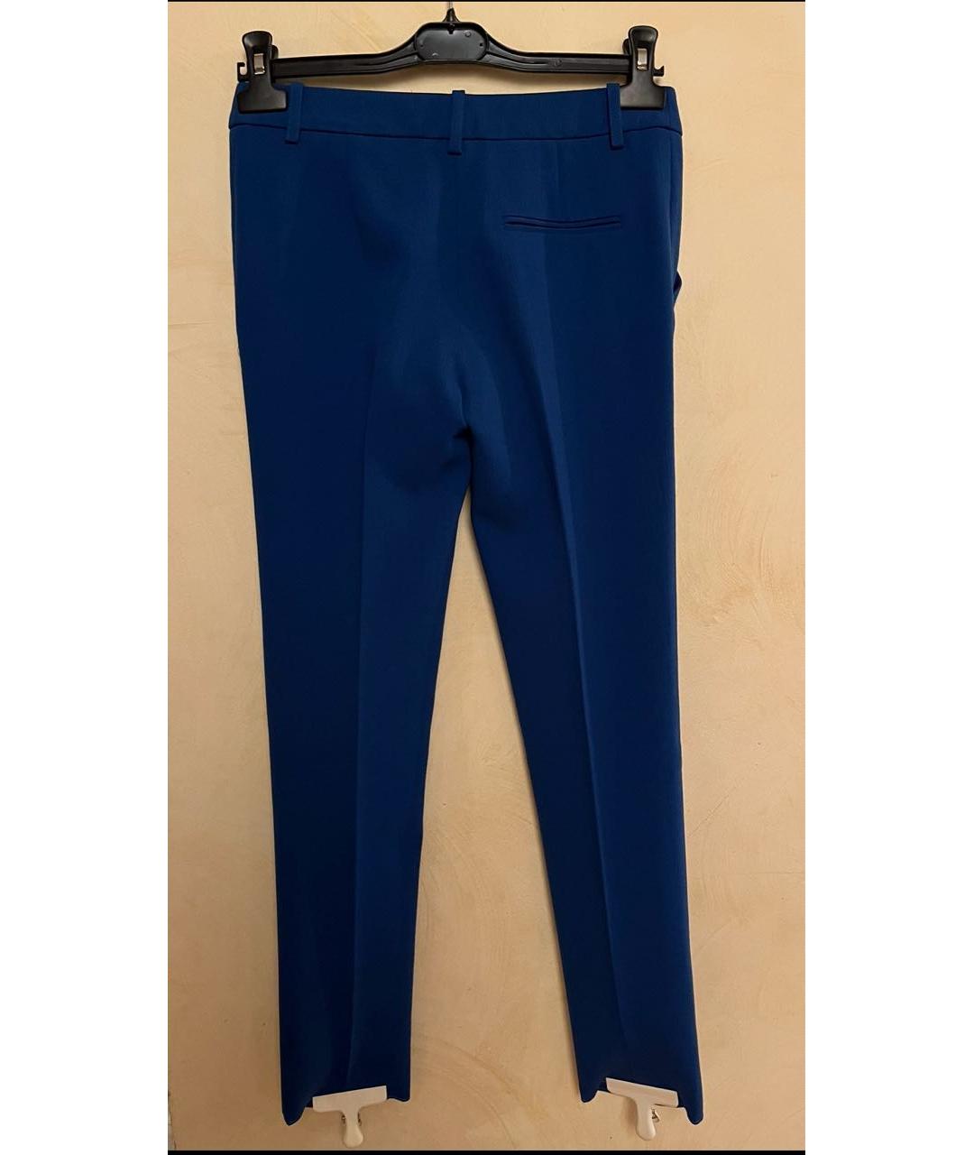 EMILIO PUCCI Синие шерстяные брюки узкие, фото 2