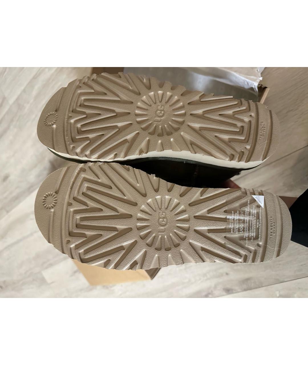 UGG AUSTRALIA Хаки замшевые ботинки, фото 5