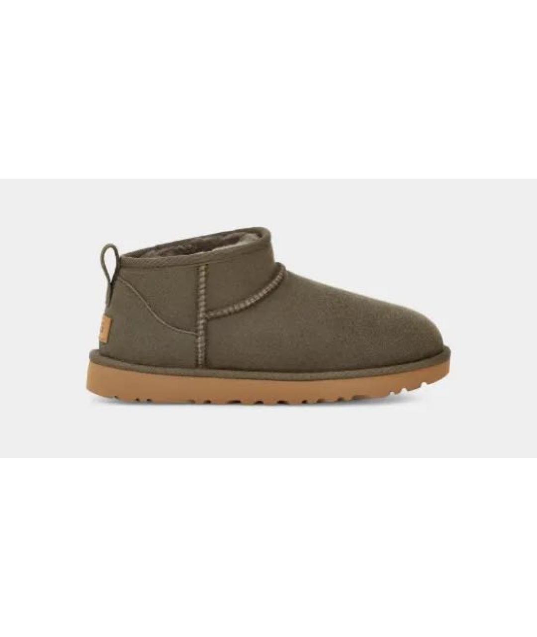 UGG AUSTRALIA Хаки замшевые ботинки, фото 9