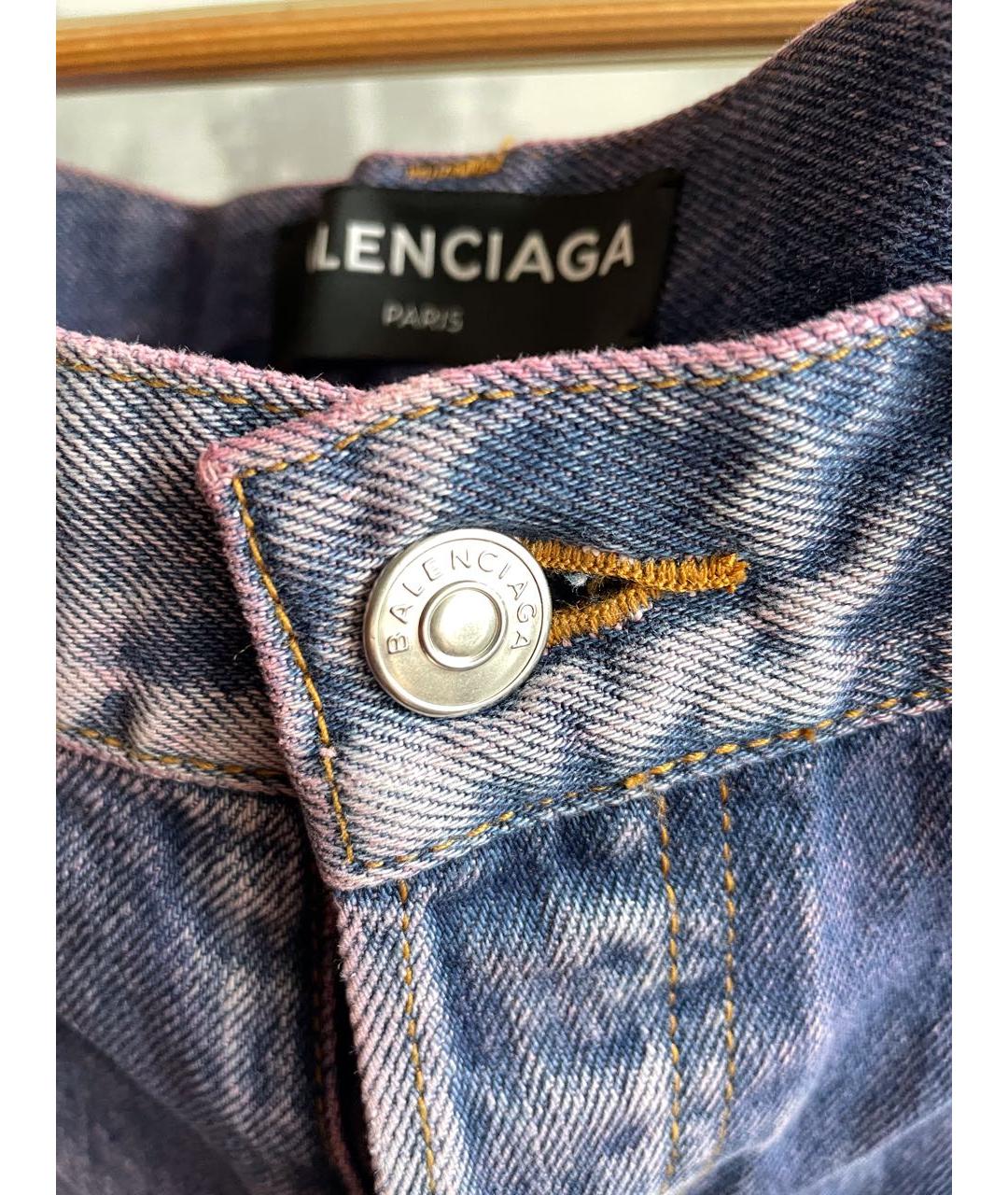 BALENCIAGA Мульти хлопковые прямые джинсы, фото 4