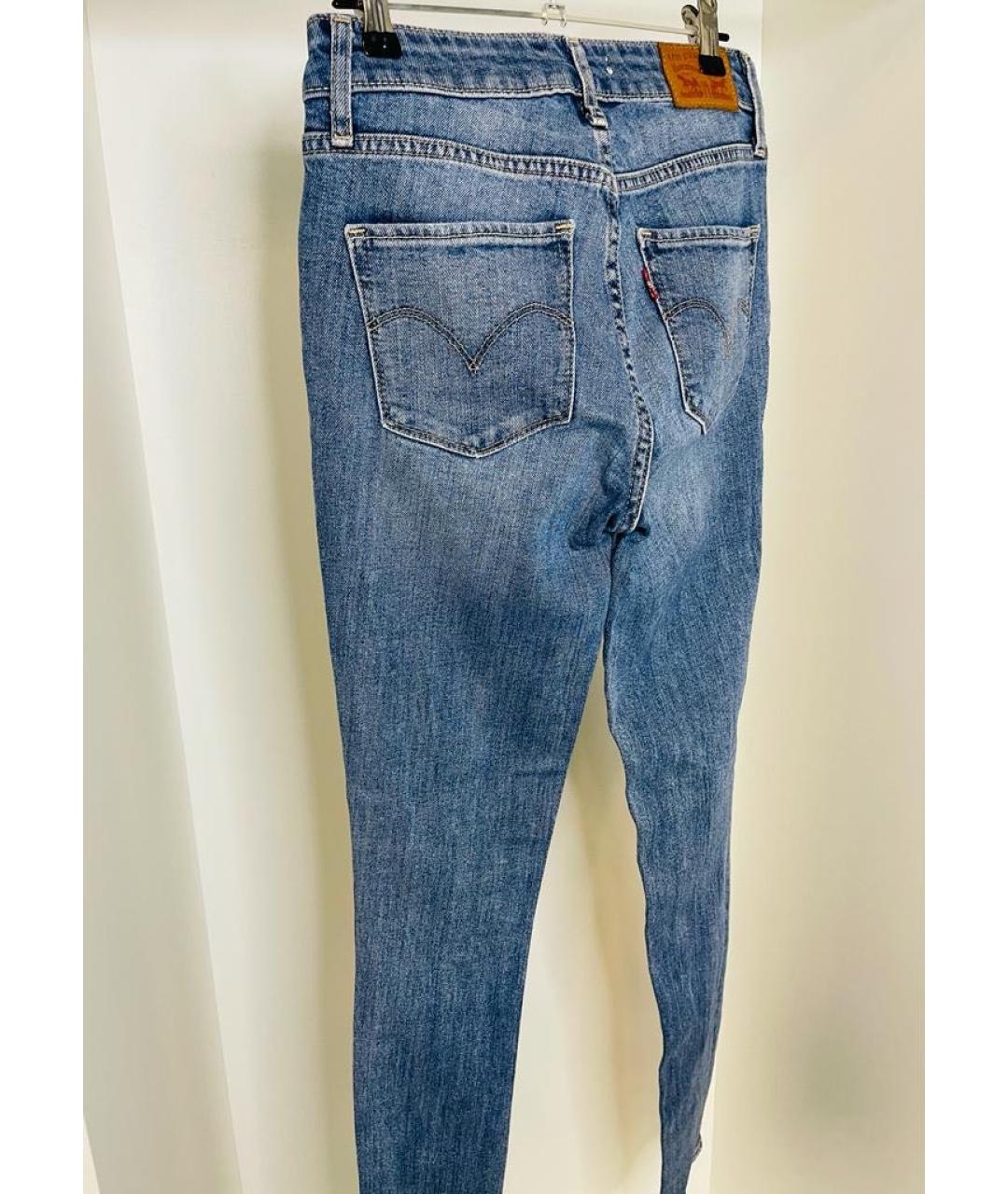 LEVI'S Голубые хлопко-эластановые джинсы слим, фото 7