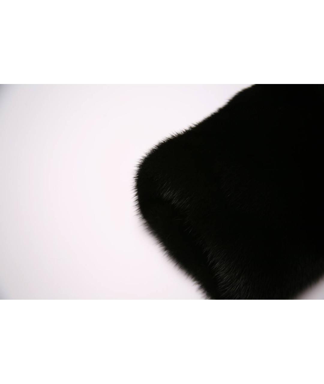 DSQUARED2 Черная меховая шуба, фото 4