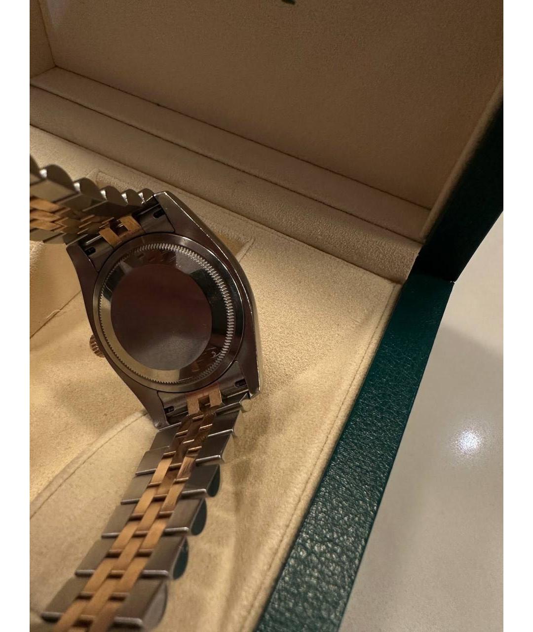 ROLEX Антрацитовые часы из желтого золота, фото 2