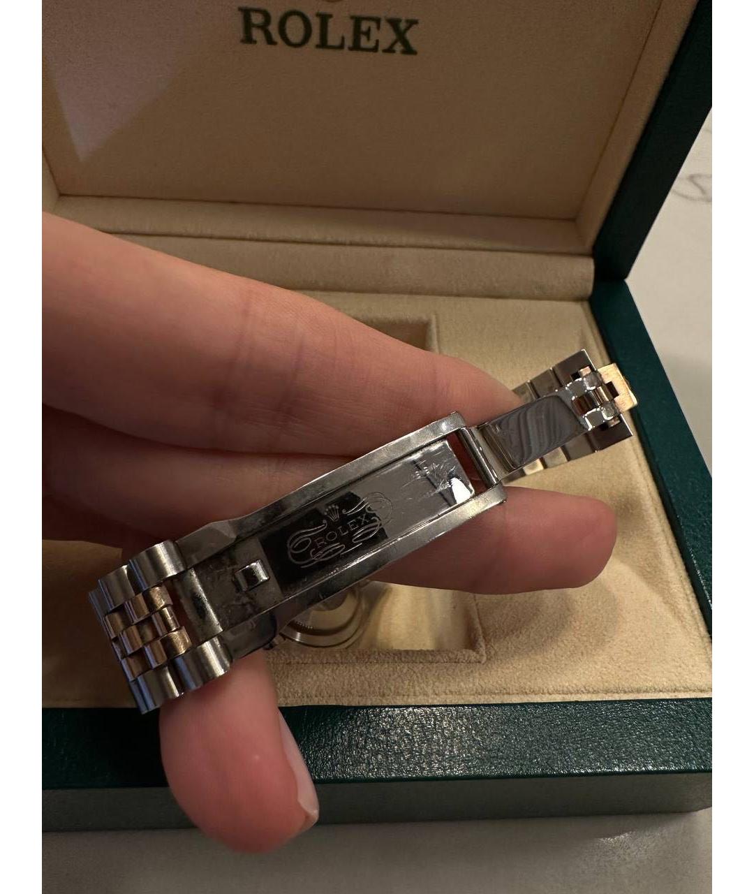 ROLEX Антрацитовые часы из желтого золота, фото 3