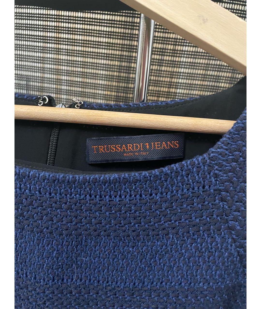 TRUSSARDI JEANS Темно-синее вечернее платье, фото 3