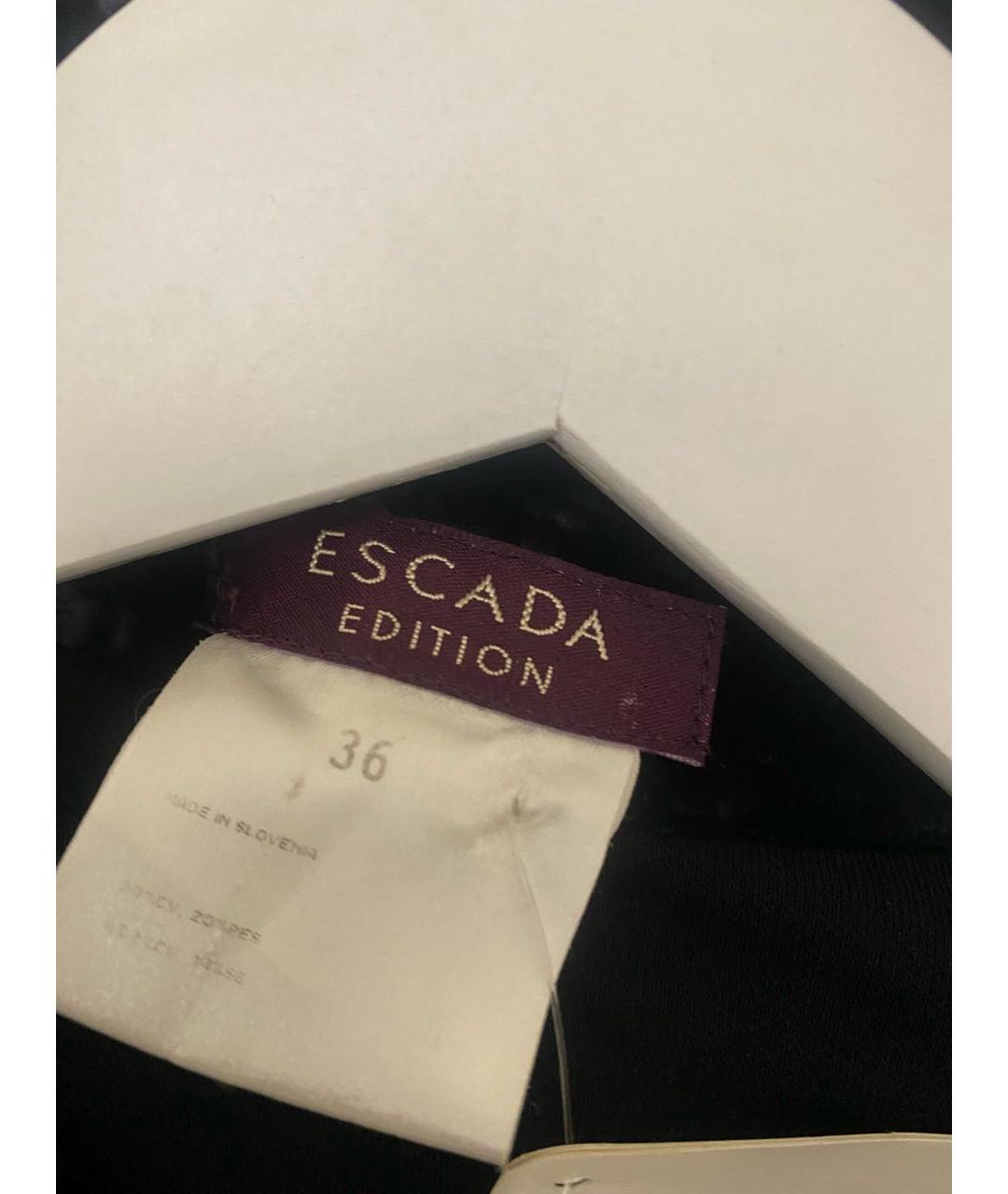 ESCADA Антрацитовое полиэстеровое повседневное платье, фото 2