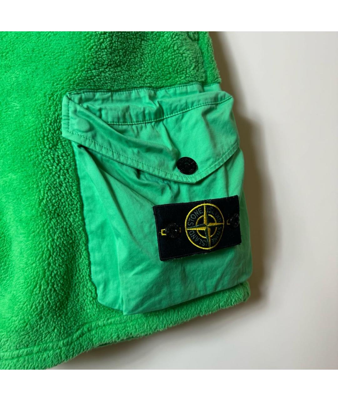 STONE ISLAND Салатовые шорты, фото 5