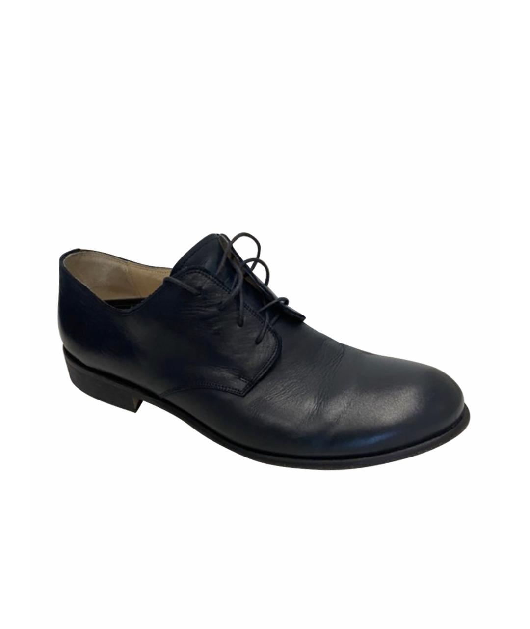 Principe di Bologna Темно-синие кожаные туфли, фото 1