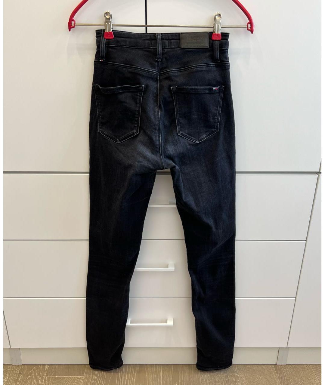 TOMMY HILFIGER Черные хлопко-эластановые джинсы слим, фото 2