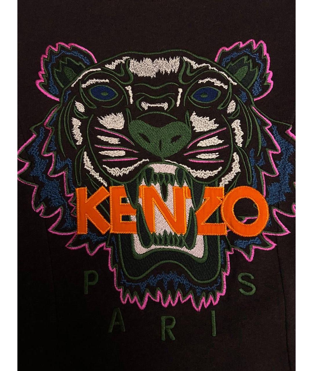 KENZO Бордовое хлопковое повседневное платье, фото 5