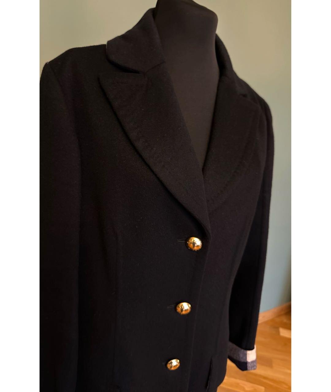 LOUIS VUITTON PRE-OWNED Черное шерстяное пальто, фото 5