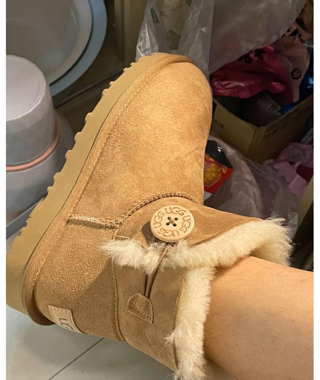 UGG AUSTRALIA Коричневые ботинки, фото 6