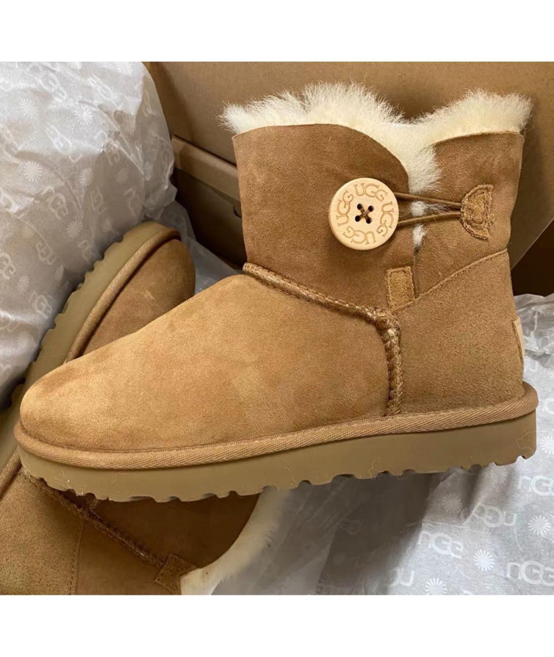 UGG AUSTRALIA Коричневые ботинки, фото 5