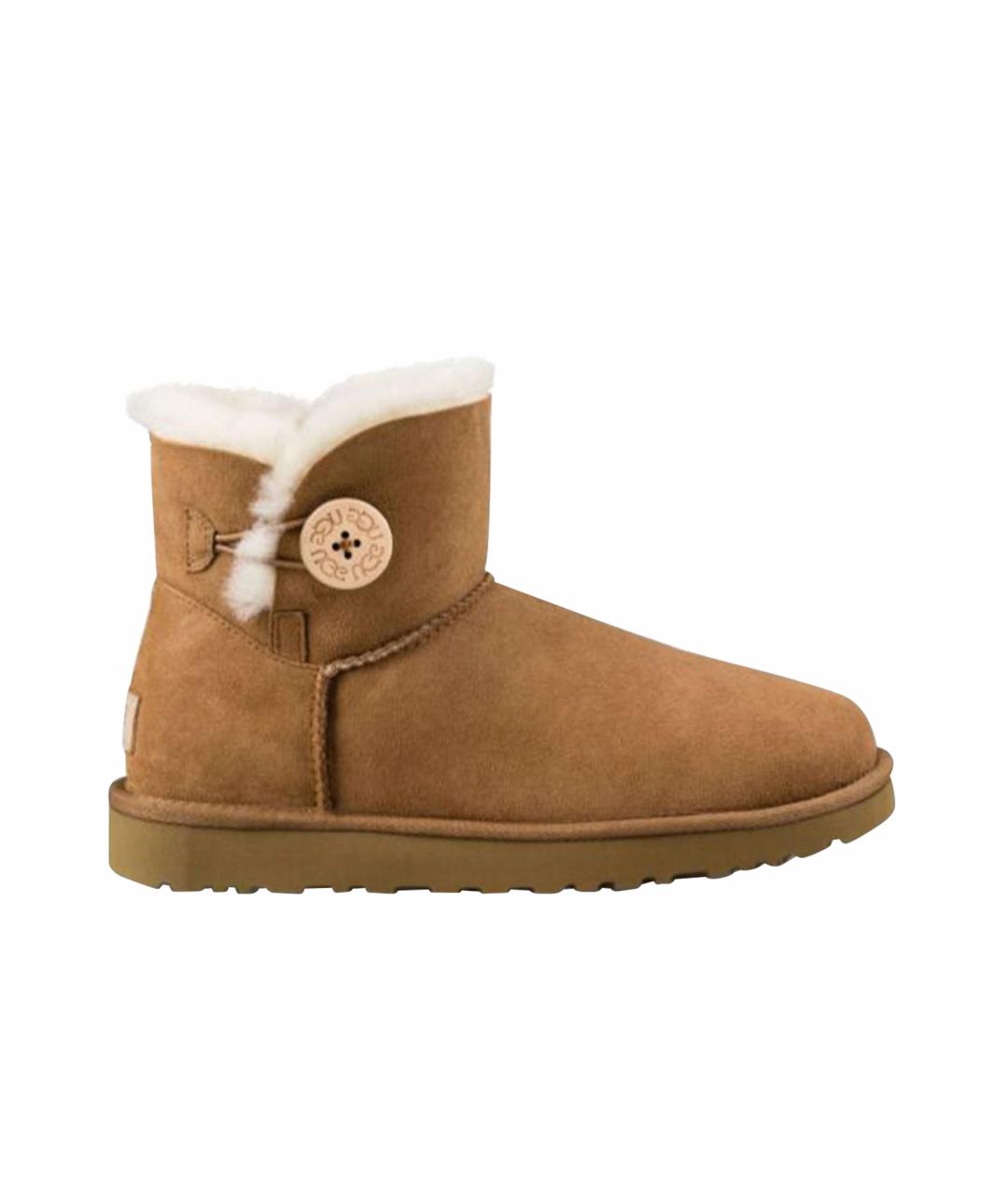 UGG AUSTRALIA Коричневые ботинки, фото 1