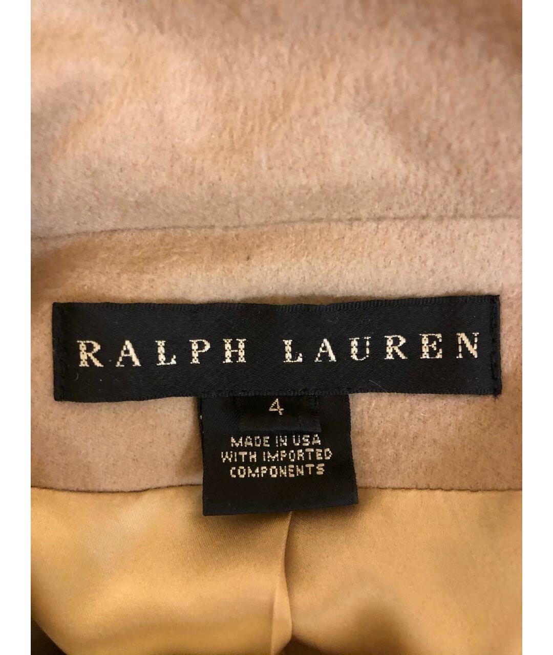 RALPH LAUREN Бежевое шерстяное пальто, фото 3