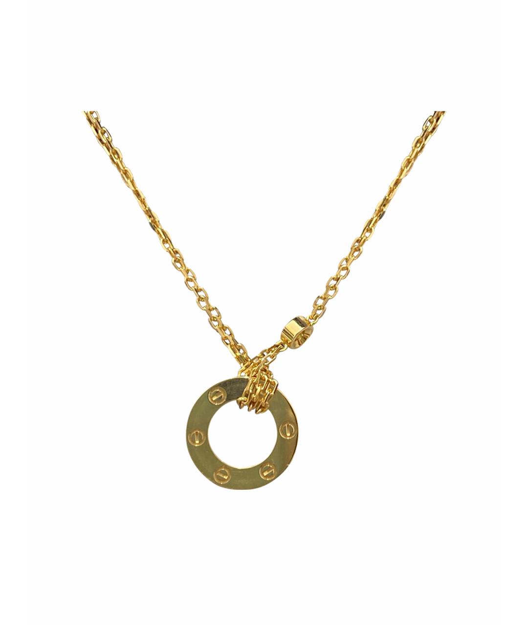 CARTIER Золотое колье из желтого золота, фото 1