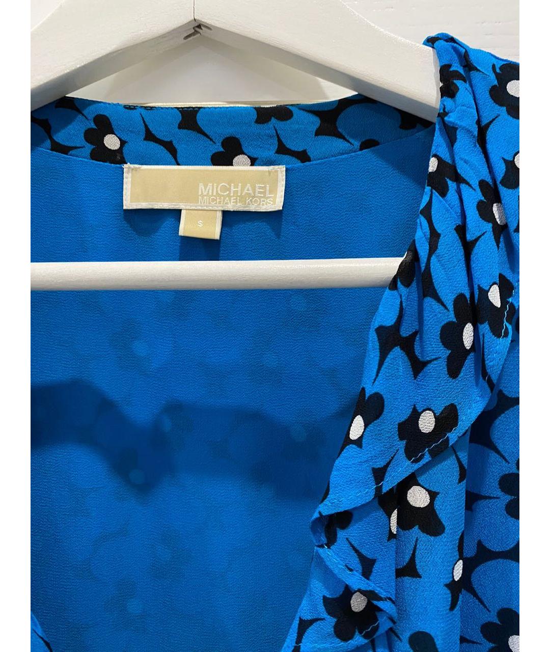 MICHAEL MICHAEL KORS Синее вискозное коктейльное платье, фото 2