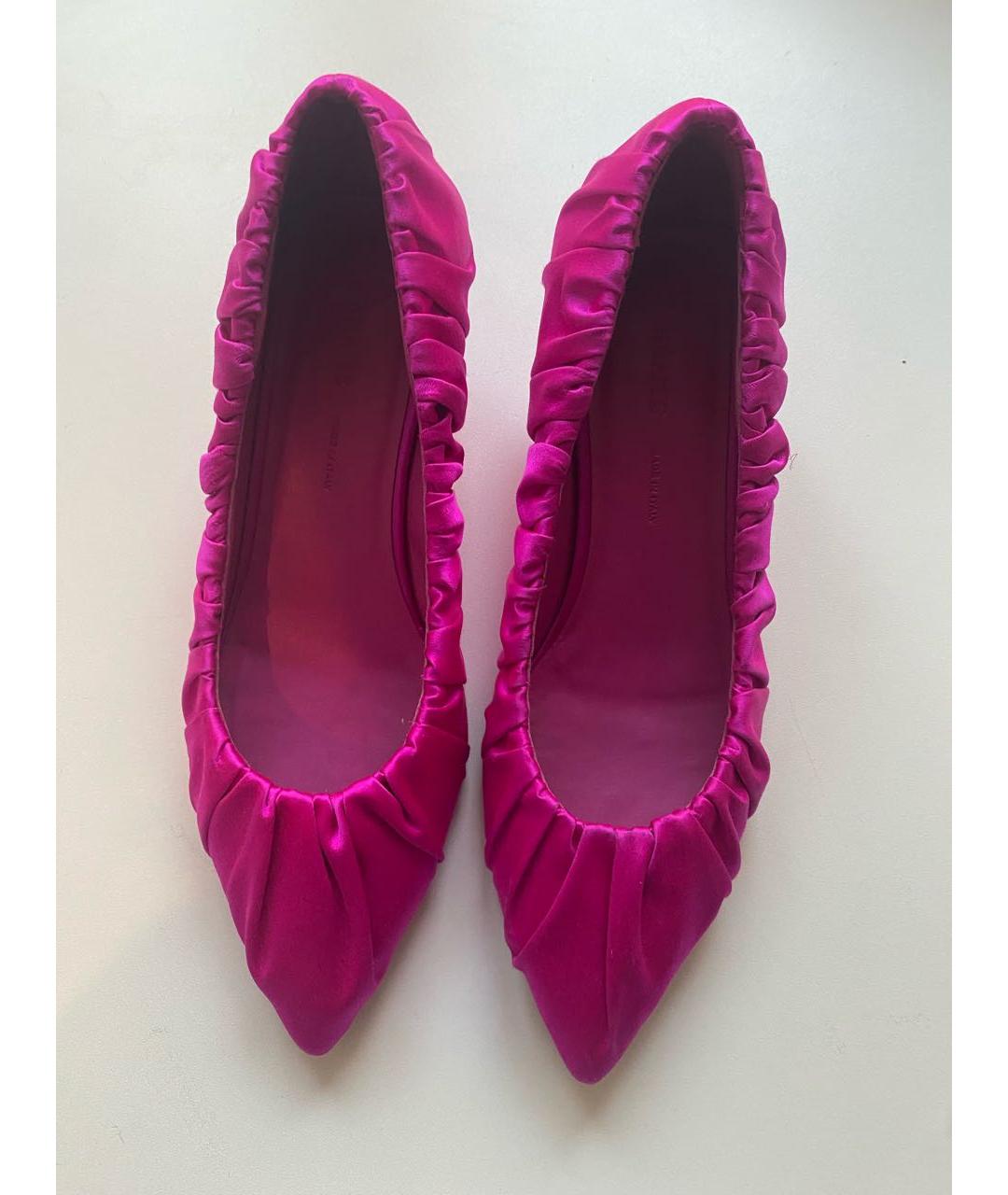 KHAITE Розовые текстильные туфли, фото 7