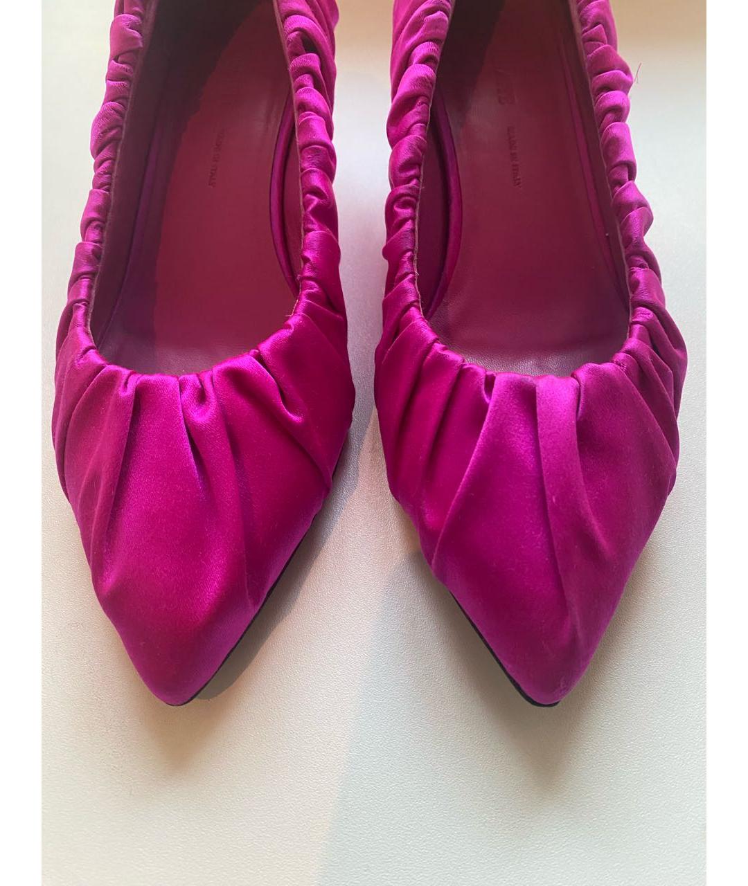 KHAITE Розовые текстильные туфли, фото 4