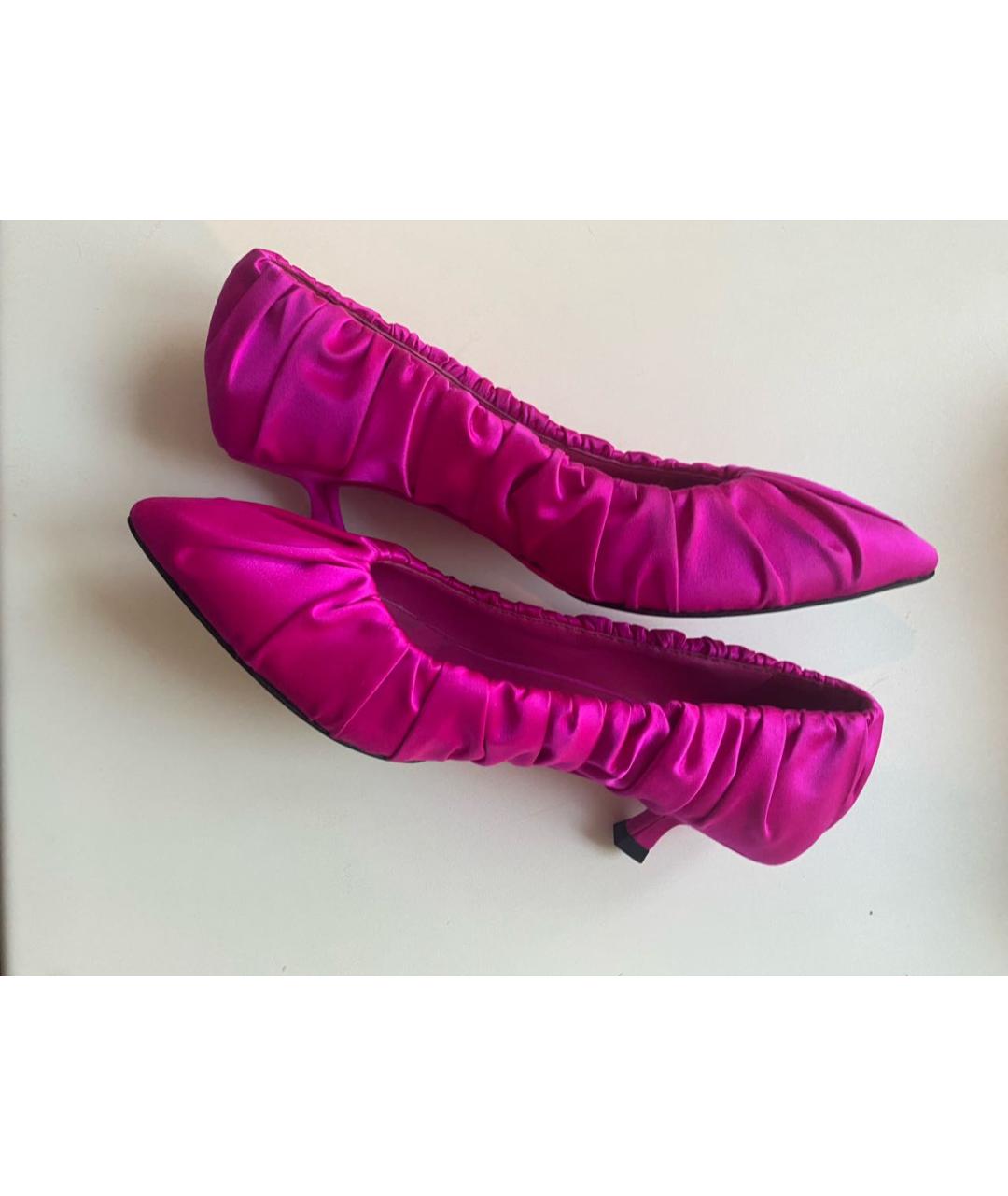 KHAITE Розовые текстильные туфли, фото 3