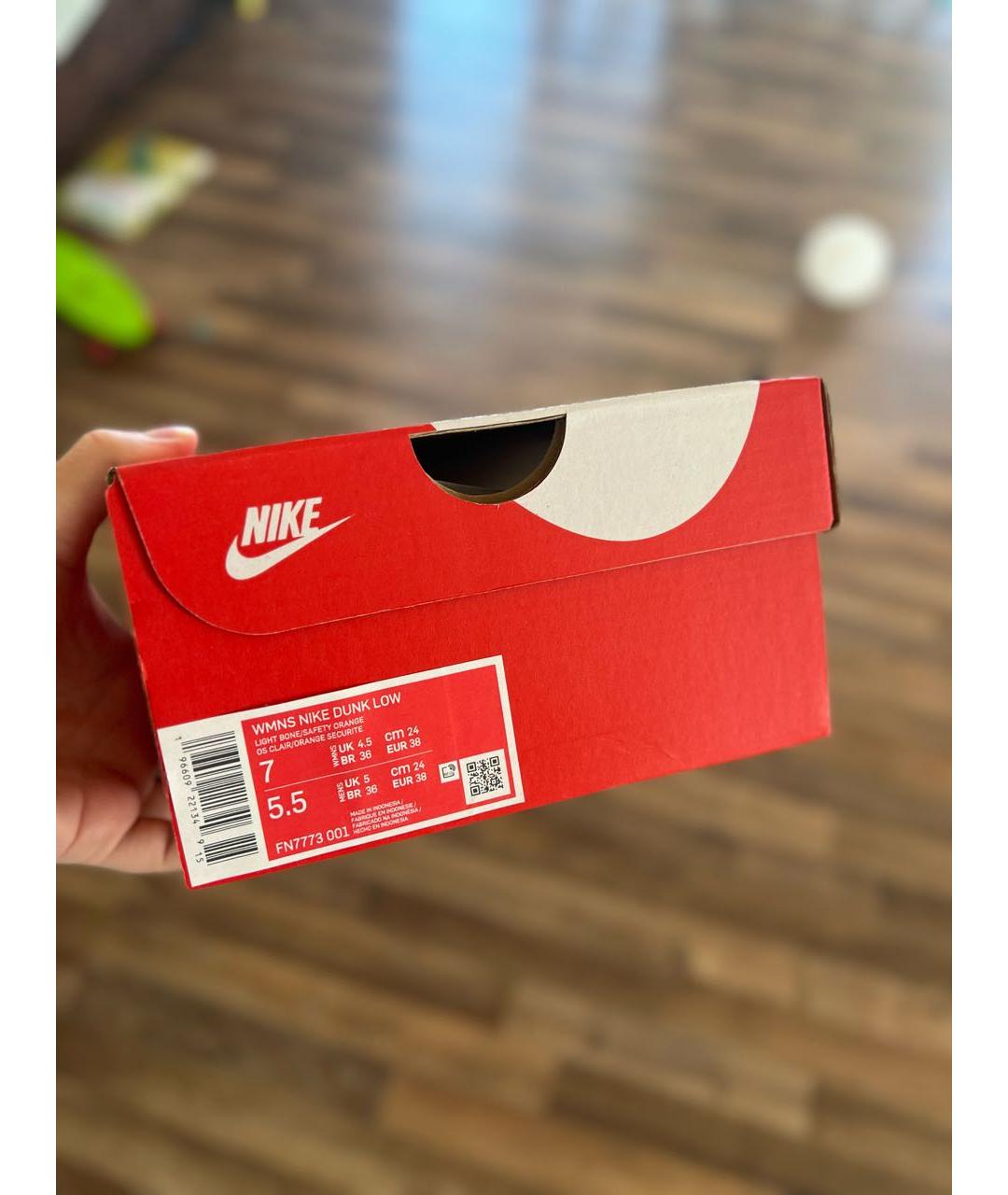 NIKE Оранжевое кеды, фото 5