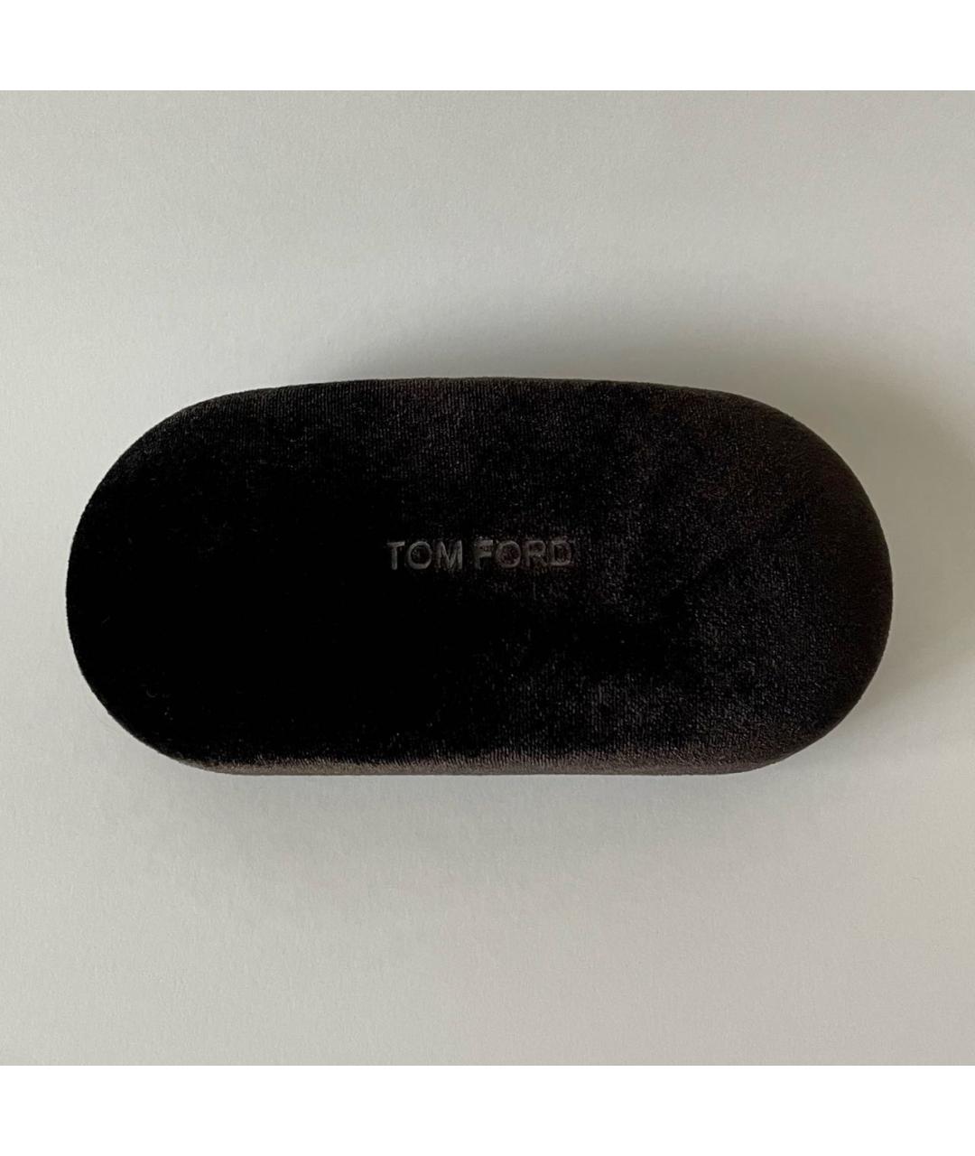 TOM FORD Черные пластиковые солнцезащитные очки, фото 2