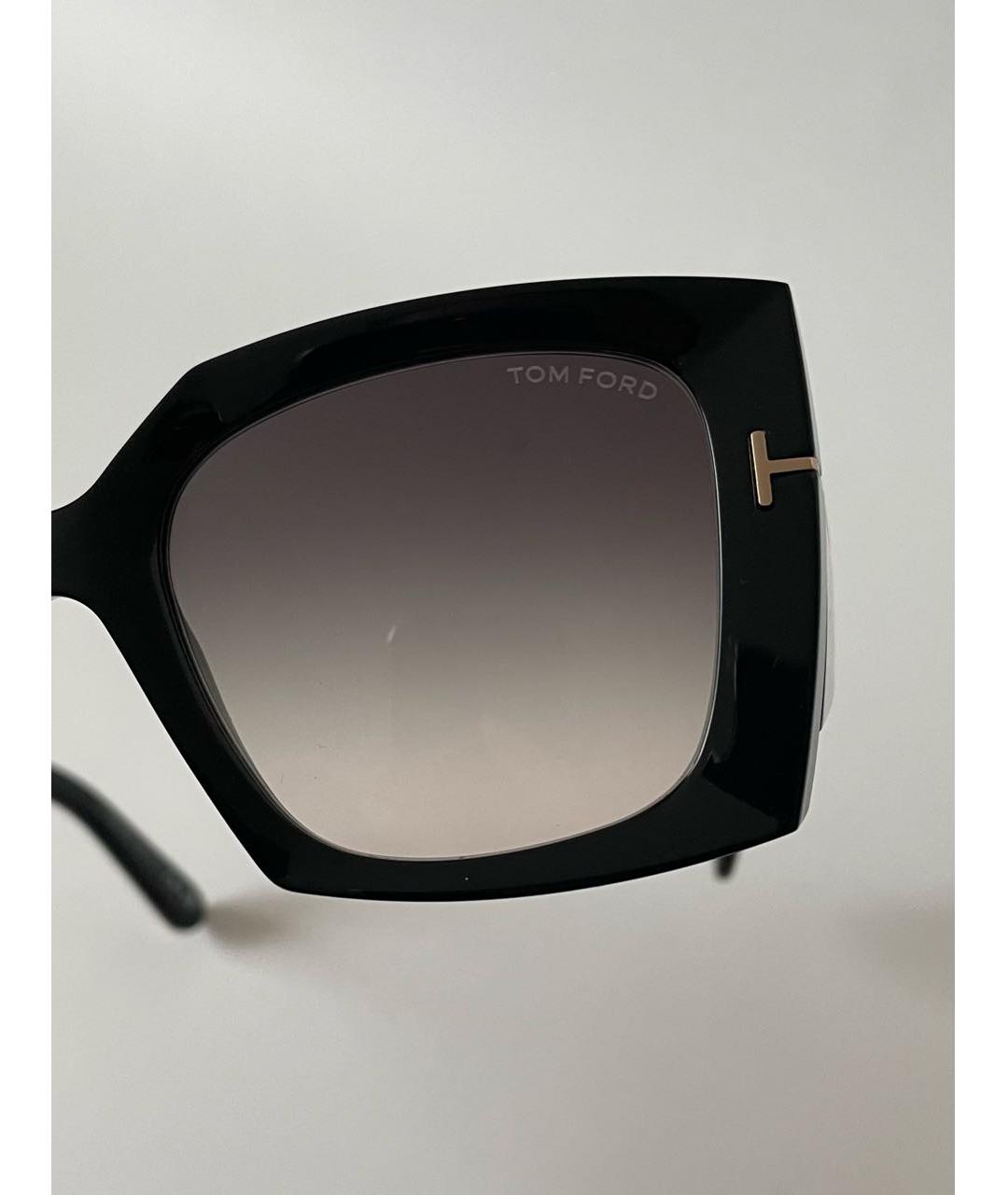 TOM FORD Черные пластиковые солнцезащитные очки, фото 6