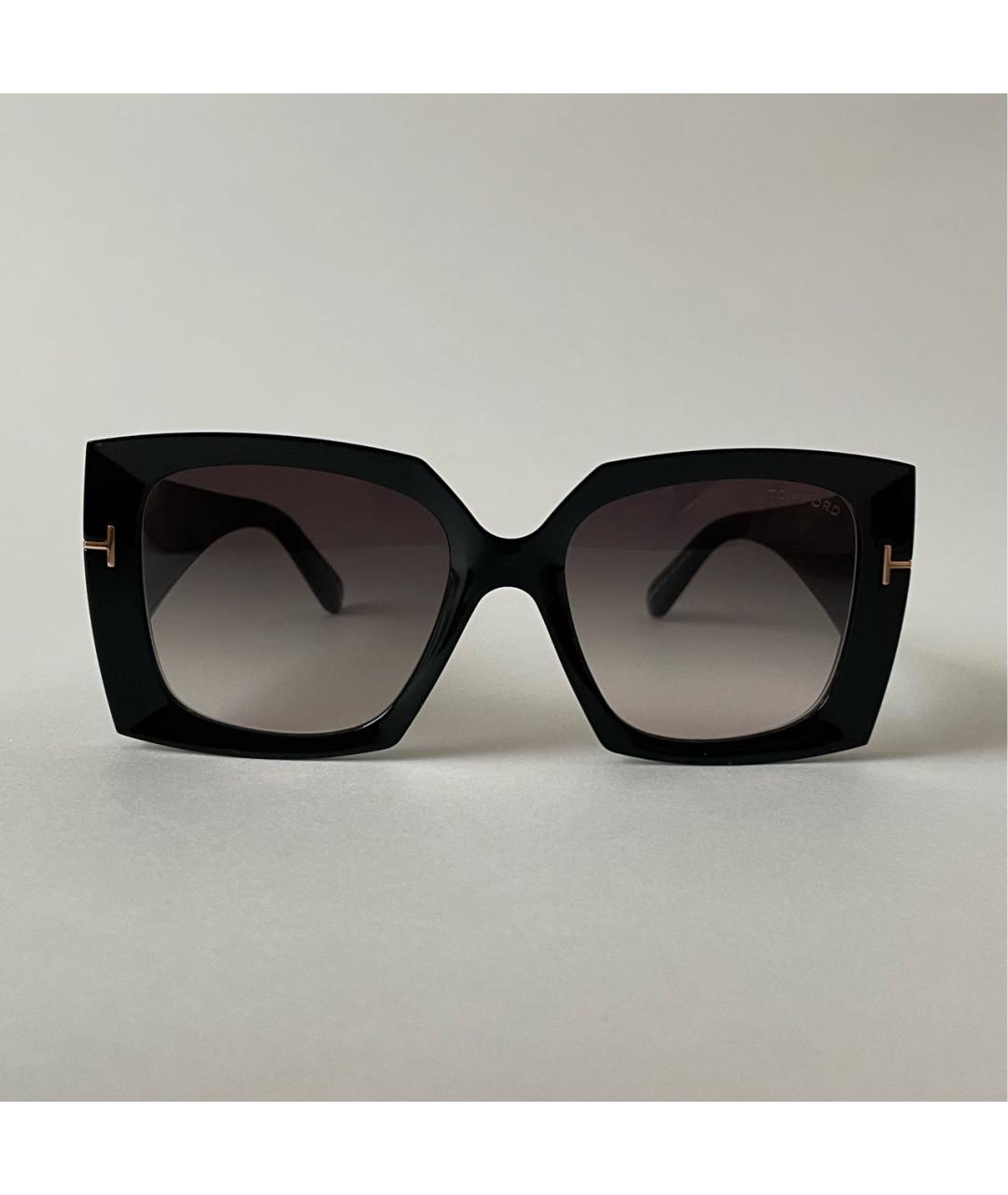 TOM FORD Черные пластиковые солнцезащитные очки, фото 7