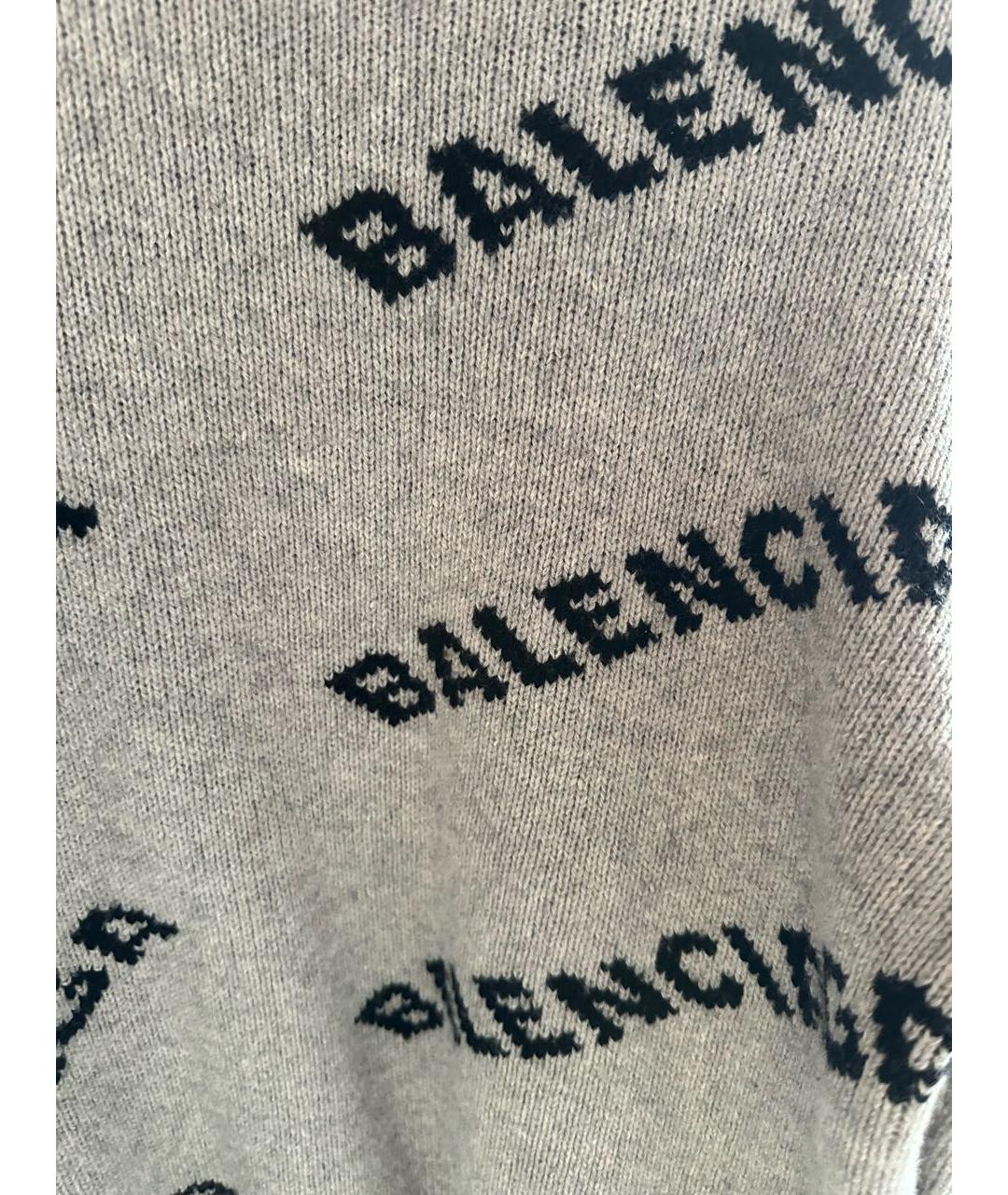 BALENCIAGA Серый шерстяной джемпер / свитер, фото 5