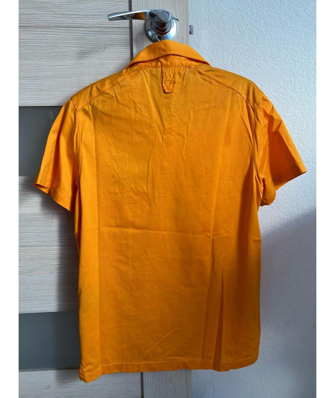BILLIONAIRE Оранжевое хлопковое поло с коротким рукавом, фото 2